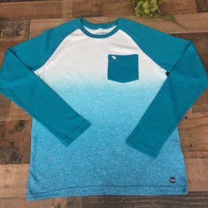 NWOT abercrombie kids Dip Dye Long Sleeve Shirt